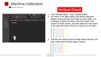 Vertical Check 1 Click Nozzle Check click Vertical (Page 39 / 67) F2-6090 UV Flatbed Printer Product Installation and Operation Instructions